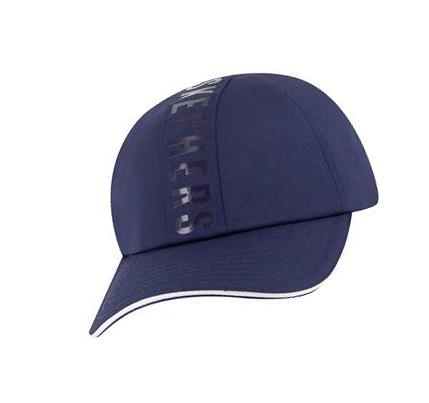 Sombreros Skechers Wrap Logo Baseball Hombre Azul Marino | CLI362S