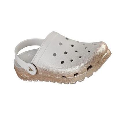 Zapatillas Sin Cordones Skechers Foamies: Arch Fit Footsteps - Sparks Fly Mujer Beige Doradas | CL5454R