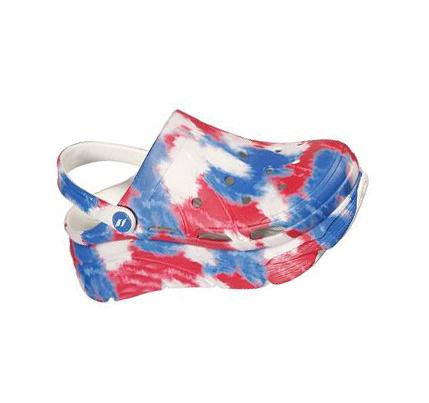Zapatillas Sin Cordones Skechers Foamies: Max Cushioning - Miss Liberty Mujer Blancas Azul Marino | CLI096W