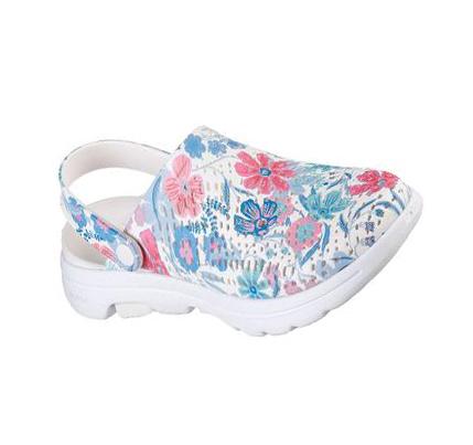 Zapatillas Sin Cordones Skechers Foamies: GOwalk 5 Mujer Blancas Multicolor | CLI746W