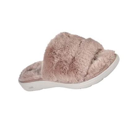 Zapatillas Sin Cordones Skechers GO Lounge: Arch Fit Lounge - Unwind Mujer Gris Marrones | CL7504C