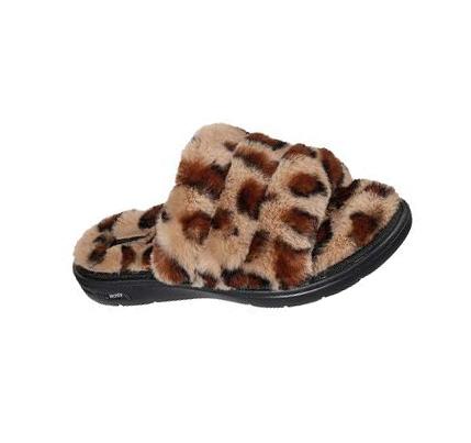 Zapatillas Sin Cordones Skechers GO Lounge: Arch Fit Lounge - Furrreal Mujer Leopardo | CL7529B