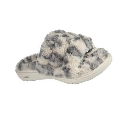 Zapatillas Sin Cordones Skechers GO Lounge: Arch Fit Lounge - Furrreal Mujer Blancas | CL7554L