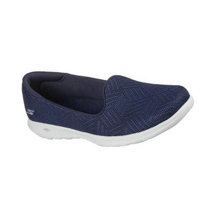 Zapatillas Sin Cordones Skechers GO WALK Lite - Sweet Gal Mujer Azul Marino Blancas | CL43793