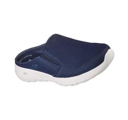 Zapatillas Sin Cordones Skechers GOwalk Joy - Lazy Sunday Mujer Azul Marino Blancas | CL6754R