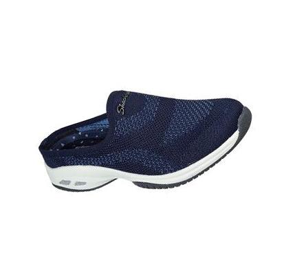 Zapatillas Sin Cordones Skechers Relaxed Fit: Commute Time - In Knit To Win Mujer Azul Marino | CL44794