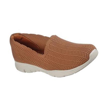 Zapatillas Sin Cordones Skechers Seager - Rewrite Mujer Marrones | CLA6965