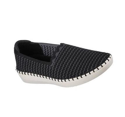 Zapatillas Sin Cordones Skechers Sepulveda 2.0 - Beach Waves Mujer Negras Blancas | CLA746C
