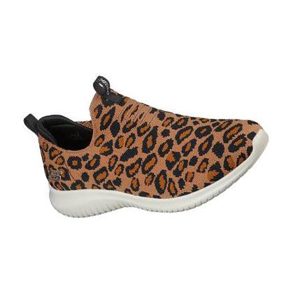 Zapatillas Sin Cordones Skechers Ultra Flex - Wild Expedition Mujer Leopardo | CL6854C