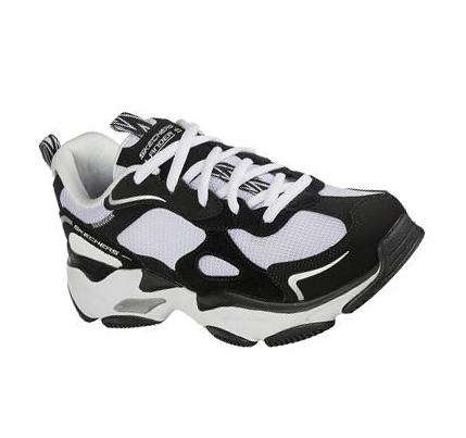 Zapatillas Skechers Lander S - Petal Pusher Mujer Negras Blancas | CLA8980