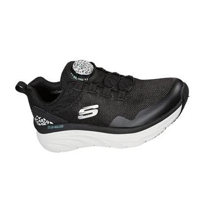Zapatillas Skechers Twist Fit: D'Lux Walker - New Player Mujer Negras Blancas | CL7684L