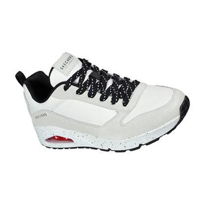 Zapatillas Skechers Uno - Draw 2 Hombre Blancas Negras | CL4112W