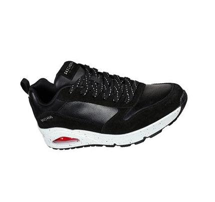 Zapatillas Skechers Uno - Draw 2 Hombre Negras Blancas | CL4114L