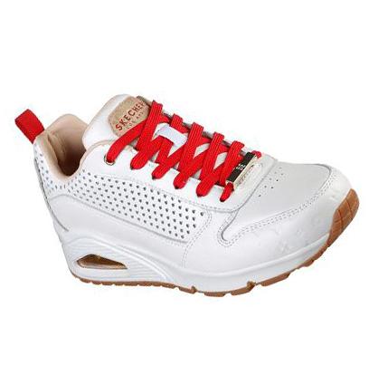 Zapatillas Skechers Uno - Hot Air Mujer Blancas Rojas | CL6594C