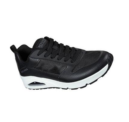 Zapatillas Skechers Uno - Sol Hombre Negras Blancas | CL40894
