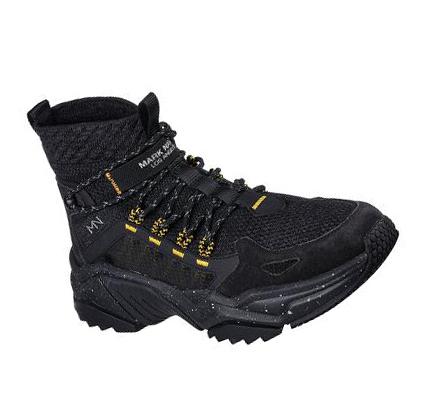 Zapatos Casuales Skechers Smart Block - Half Dome Hombre Negras Amarillo | CL6889Q